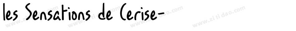 les Sensations de Cerise字体转换